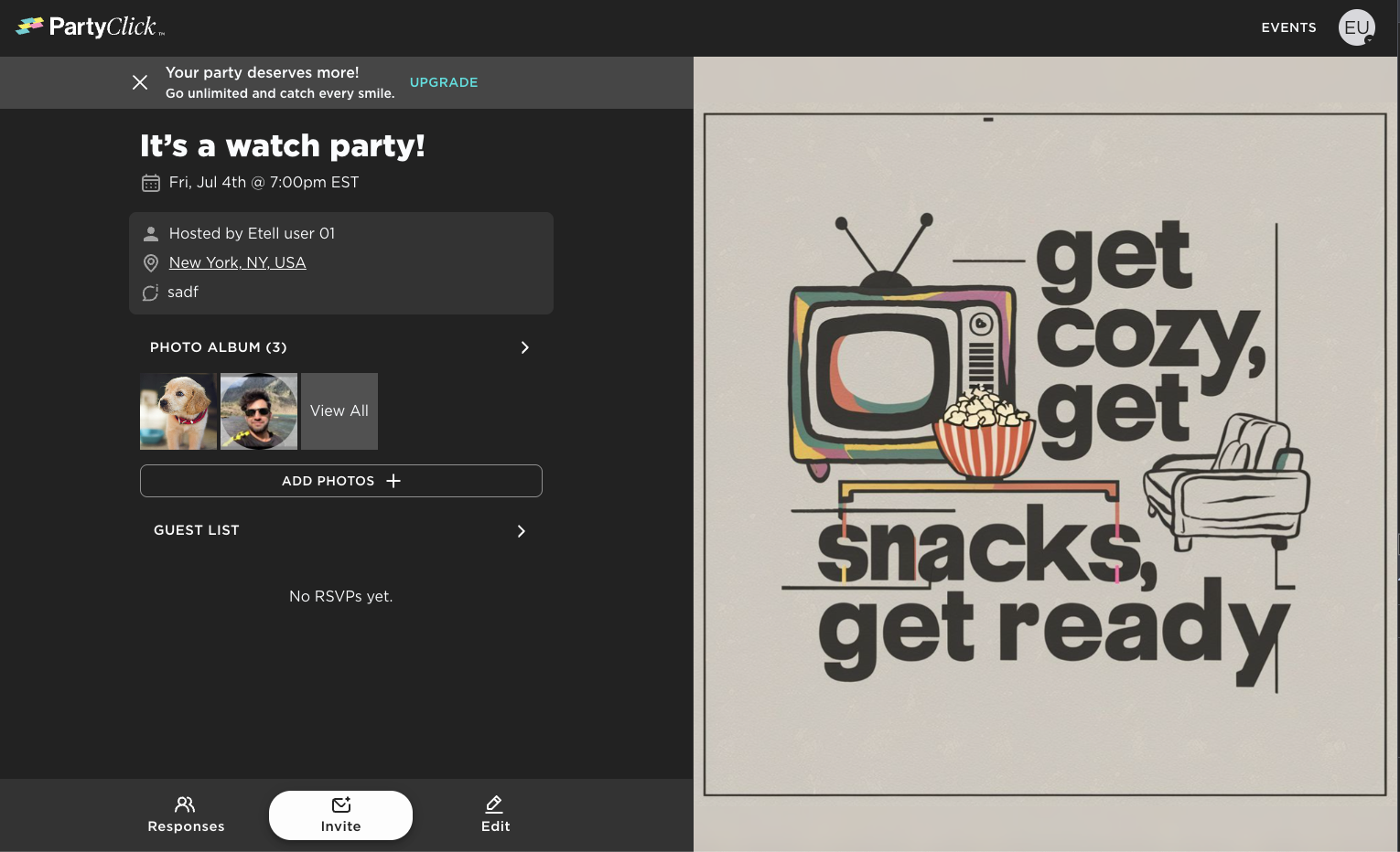 PartyClick: Event Engagement Platform